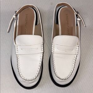 Sincerely Jules "Romance" sling back loafer size 9